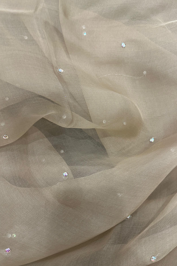 Plain Swarovski Dupatta